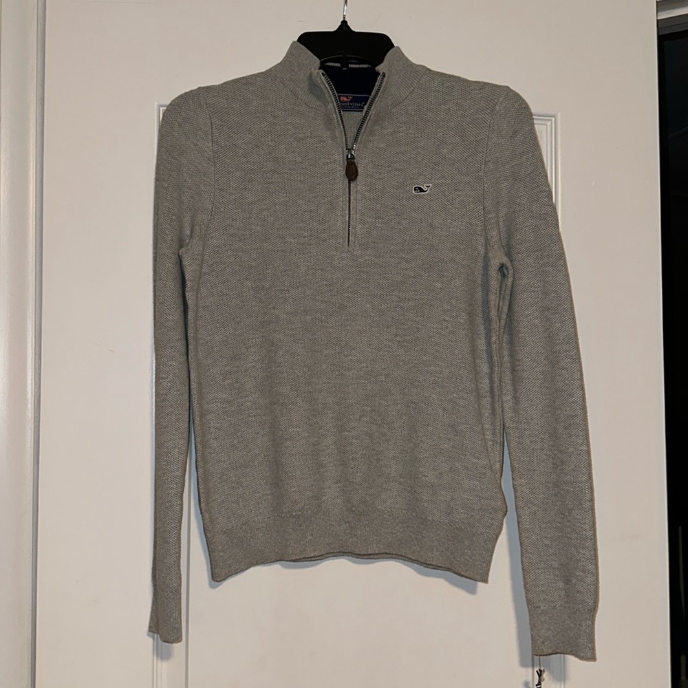 Vineyard vines boy sweater  classic zip size medium (12-14) NWT